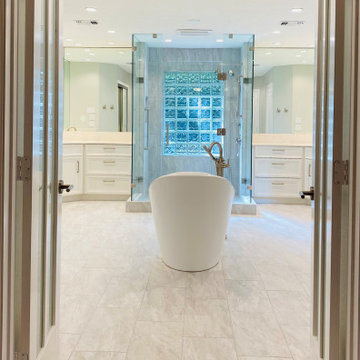 White on White Owner's Bath