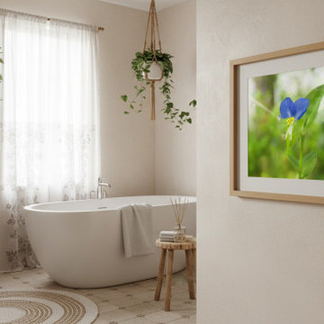 Asiatic Dayflower Boho Style Wall Art