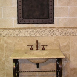 Vanities  wrought iron and stone - Bathroom Vanities And Sink Consoles