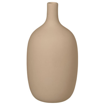 Ceola Vase Ceramic 4X8, Nomad/Khaki