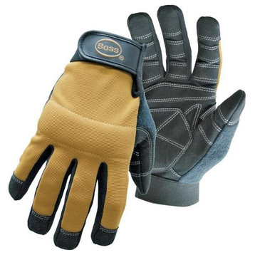 Boss 5206L Multi-Purpose Padded Knuckle Utility Gloves, Large