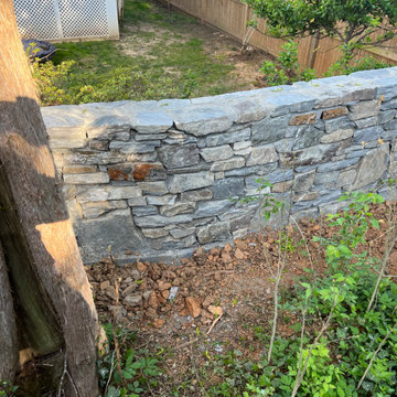 Double Sided Field Stone Wall in Bethesda MD