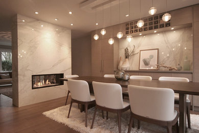 Trendy dining room photo in Toronto