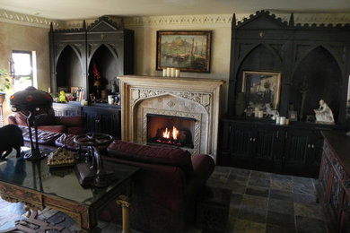 Example of an eclectic home design design in Other