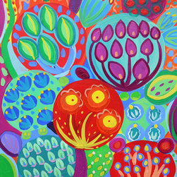 Spring Seeds, 15 x 30 x 3 in deep (donated to the Lyme Foundation) - Paintings