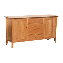 Classic Shaker Flare Leg Large Buffet - Buffets And Sideboards