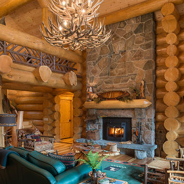 Big Moose, New York Log Home