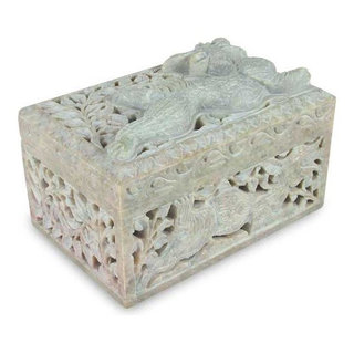 Novica Majestic Dragon Soapstone Jewelry Box - Traditional - Jewelry Boxes  And Organizers - by NOVICA | Houzz