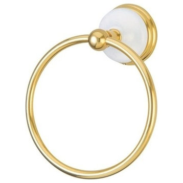 Kingston Brass Towel Ring, Polished Brass