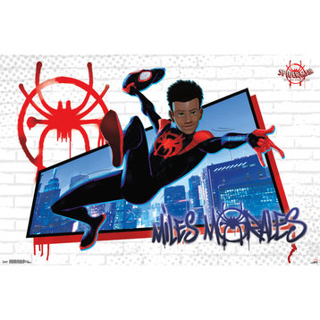 Spider-Man: Spider-Verse Miles Poster, Premium Unframed