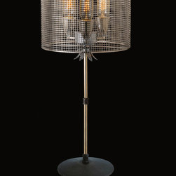 Mini Cubix 12" Table Lamp | Chrome - Table Lamps