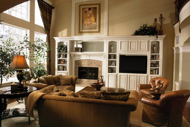 Living room - traditional living room idea in New York