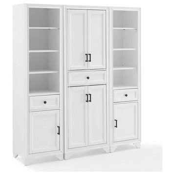 Tara 3-Piece Pantry Set, Pantry & 2 Linen Cabinets