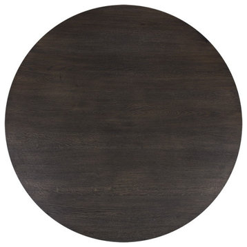 Elina Dining Table, Brown Oak, Round