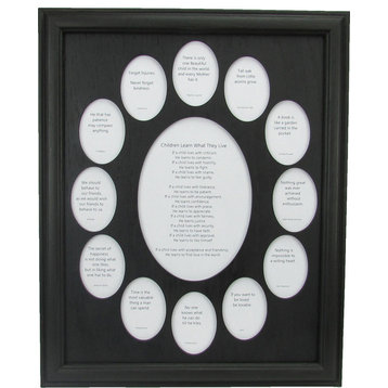 School Years Picture Frame Black Frame and Black Insert, School Days Frame