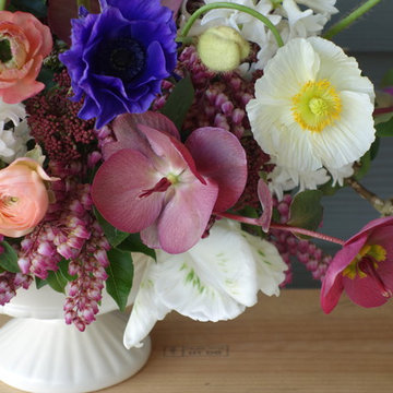Slow Valentine's Bouquet Hellebore Detail
