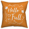Hello Fall 18"x18" Throw Pillow