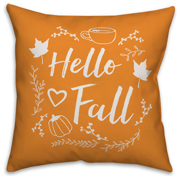 Hello Fall 20"x20" Throw Pillow Cover