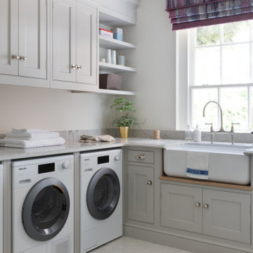 Traditional hand painted framed kitchen