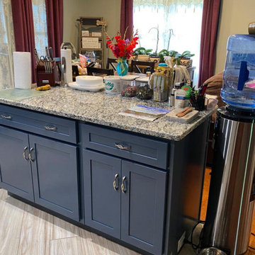 Custom Blue Cabinetry