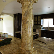 faux marble columns