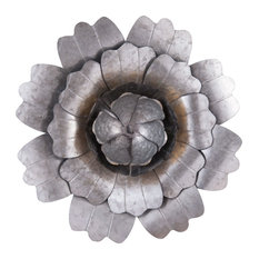 Metal Wall Flower industrial metal wall art | houzz Metal Wall Flower industrial metal wall art | houzz