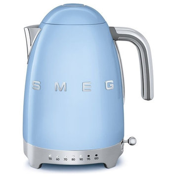 Smeg 50's Retro Style Adjustable Temperature Tea Kettle With Embossed Logo, Past