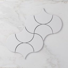 Backsplash for new white kitchen with black granite