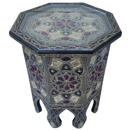 Marrakech Moroccan Purple Side Table