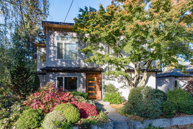 Inspiration for a contemporary exterior home remodel in Seattle