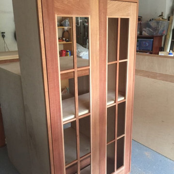 Custom Cabinetry Fabrication: Raw Wood Before Staining Construction Detail