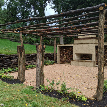 Fireplace with Pergola