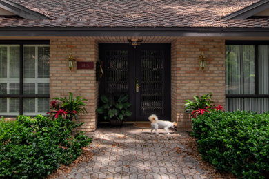 Rustic exterior home idea in Orlando
