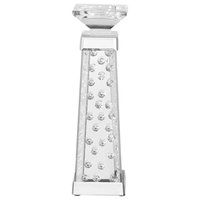 Sparkle 4" Contemporary Crystal Candleholder, Clear
