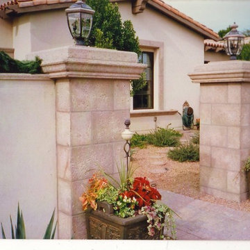Ancient Stone Post Caps