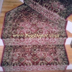 Pie Shaped Stairs - Carpet Tiles