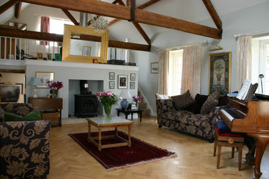 Contemporary living room in Wiltshire.