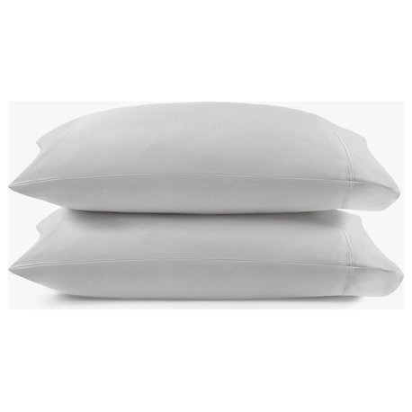 Croscill Sateen Weave 500TC 100% Egyptian Cotton Pillowcases, Gray, King