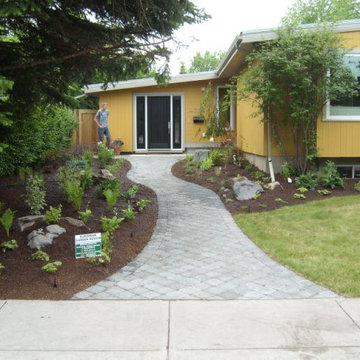 Landscape design: before and after