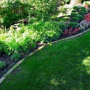 Shady Backyard Sanctuary Natural Stone Edging