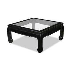 50 Most Por Square Mission Coffee Table For 2018 Houzz Rosewood Ming Style Square Coffee Table With Gl Black Ebony Mission