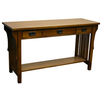 Mission 3 Drawer Crofter Style Console Table