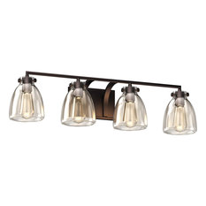 Volume Lighting V3314 4 Light 32"W Vanity Light - Antique Bronze