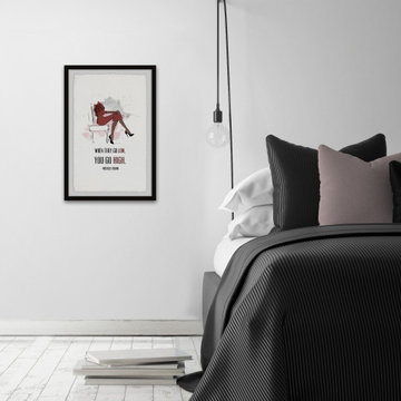 "You Go High" Framed Painting Print
