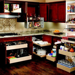 Glide-Out Shelves for the Entire Kitchen - Kitchen Drawer Organizers