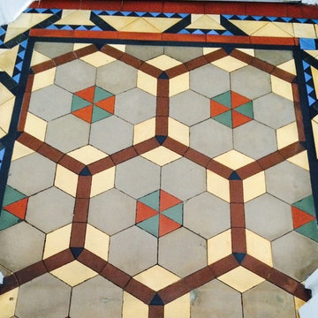 Poorly Maintained Victorian Tiled Floor Revitalised in Ribchester