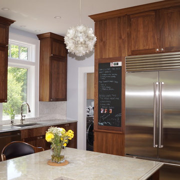 Black Walnut Kitchen with Built-ins