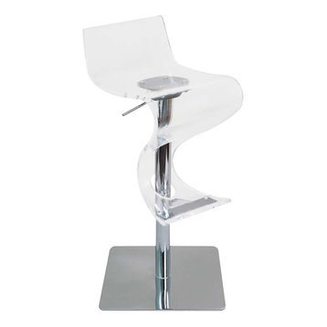 Decorating With Clear Bar Chairs in Bedroom