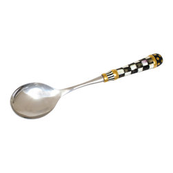 Courtly Check Casserole Spoon | MacKenzie-Childs - Serving Utensils