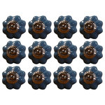 Lifestyle Brands - Knob-It Knobs, Set of 12, Blue - These unique vintage knobs and interesting ceramic door knobs are a great addition to your home decor. Update the look of your furniture without breaking the bank! Decorative knobs are perfect for chests of drawers, wardrobe doors, kitchen cupboards, cabinets, etc. Works wonderfully as a door pull or furniture handles.